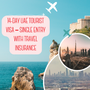 14-Day UAE Tourist Visa – Single Entry with Travel Insurance